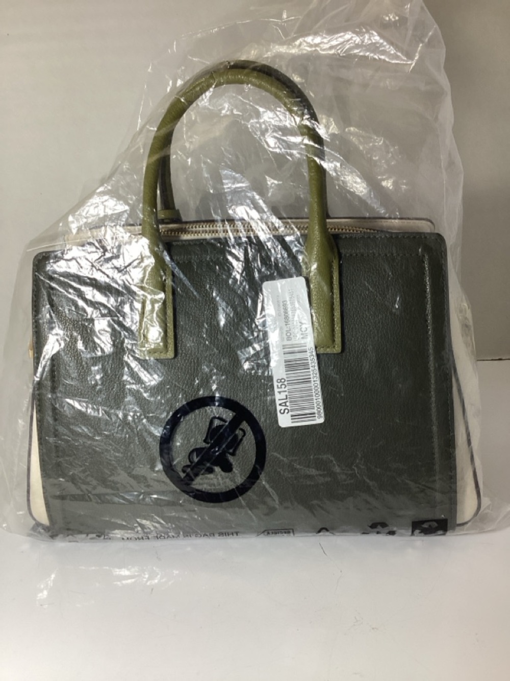 Michael Kors Laila Medium Color-Block Leather Satchel Handbag - Picture 5 of 10